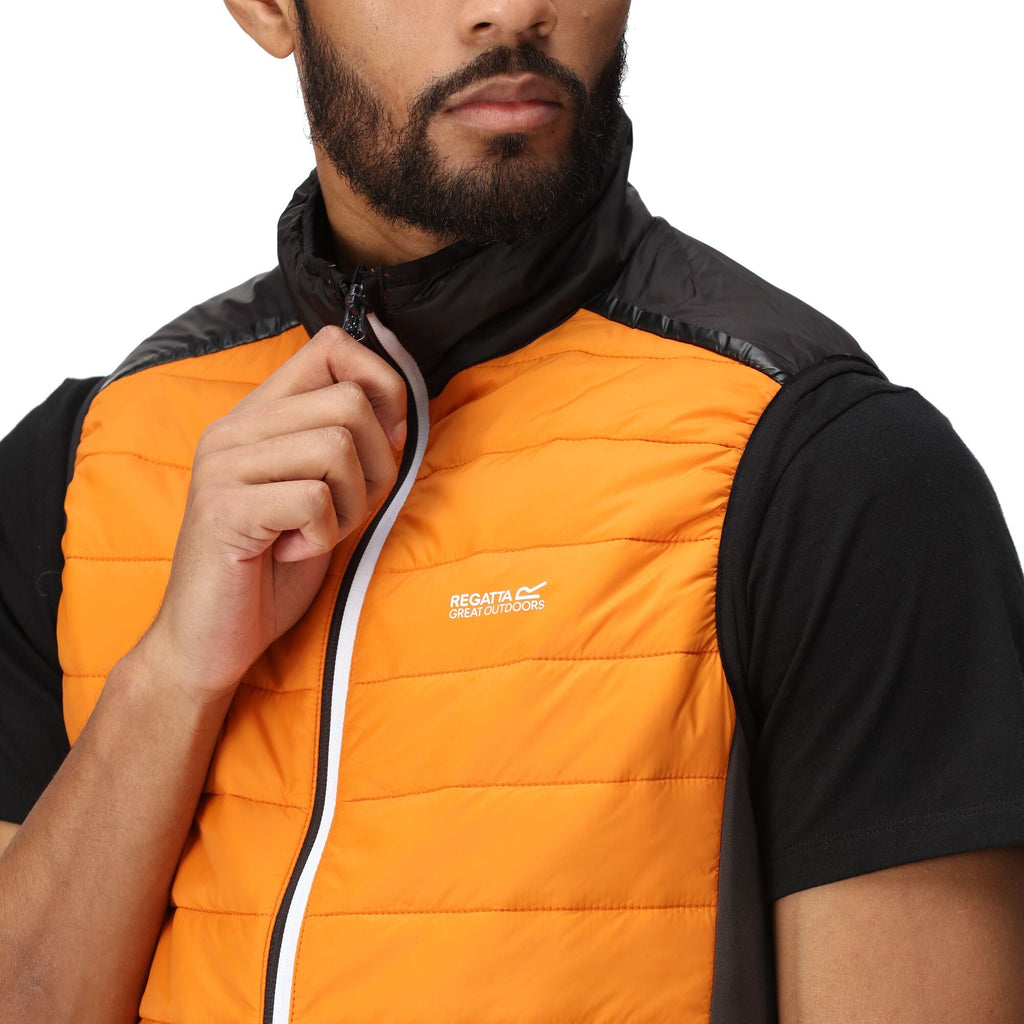 Halton B/W VII - Herren Gilet | mit Stretcheinsätzen - Orange OrangPep/Blk Bild 3