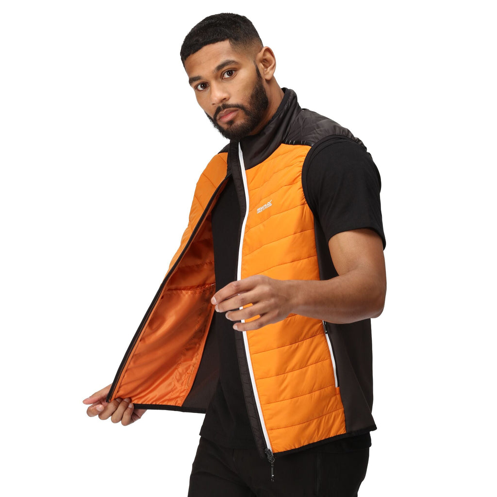 Halton B/W VII - Herren Gilet | mit Stretcheinsätzen - Orange OrangPep/Blk Bild 4