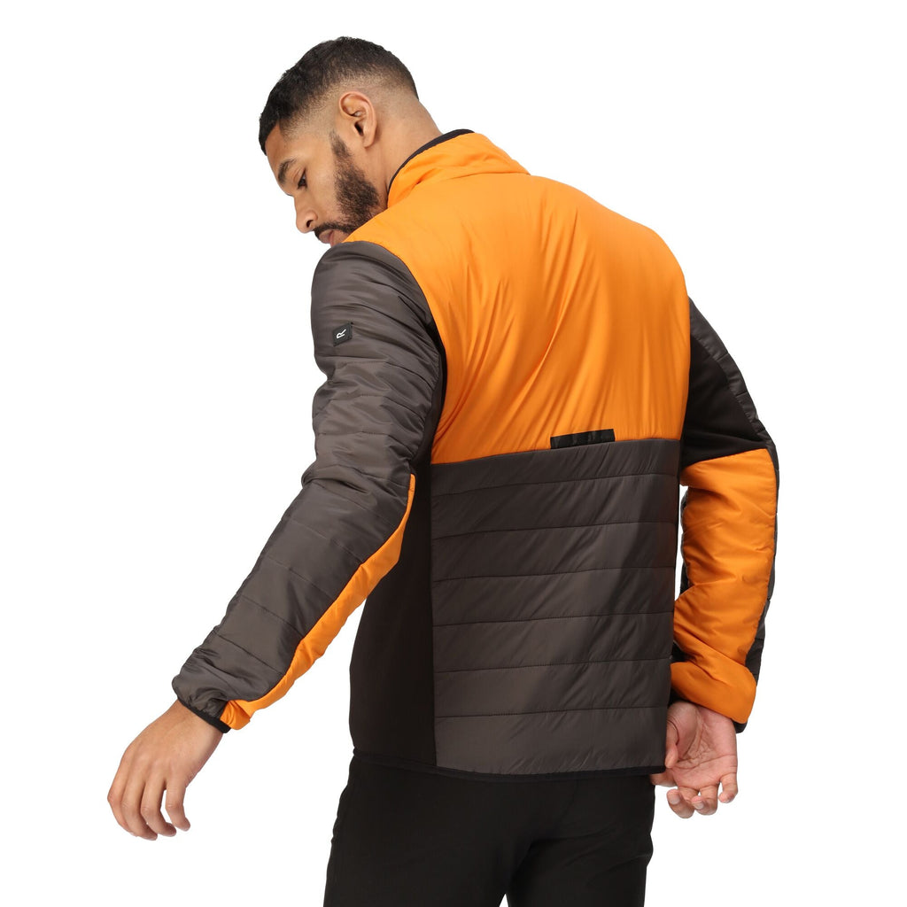 Halton VII - Herren Jacke | mit Stretch Einsätzen - Grau-Orange Ash/OranPepp Bild 2