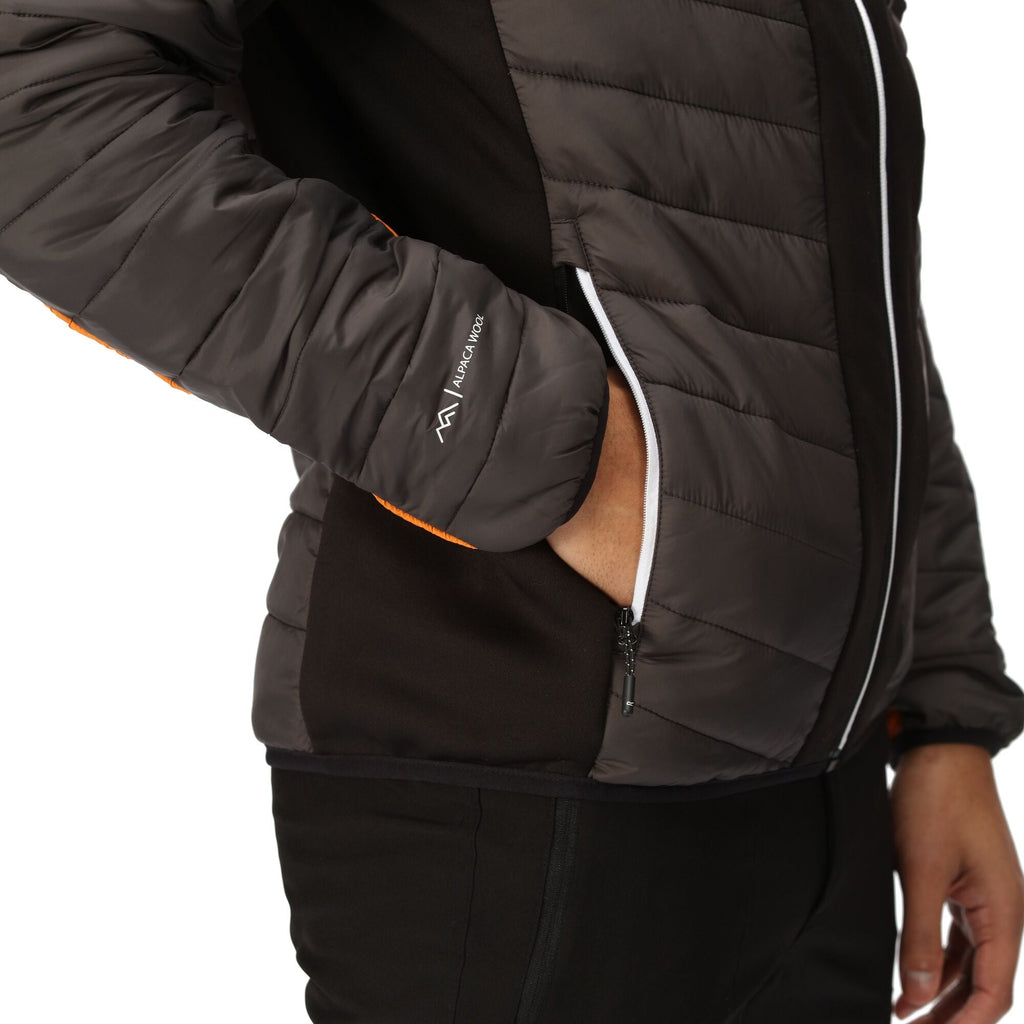 Halton VII - Herren Jacke | mit Stretch Einsätzen - Grau-Orange Ash/OranPepp Bild 4