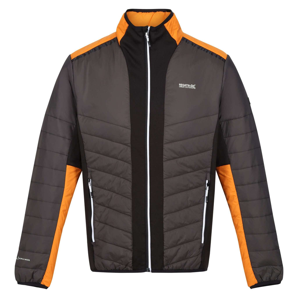 Halton VII - Herren Jacke | mit Stretch Einsätzen - Grau-Orange Ash/OranPepp Bild 5