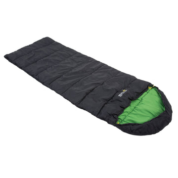 Hana 200 - Schlafsack | großzügige Form - Schwarz-Grün 800 black Bild 1