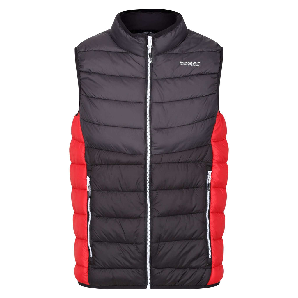 Harrock B/W II - Herren Gilet | mit synthetischer Wattierung - Schwarz-Rot Ash/Black Bild 4