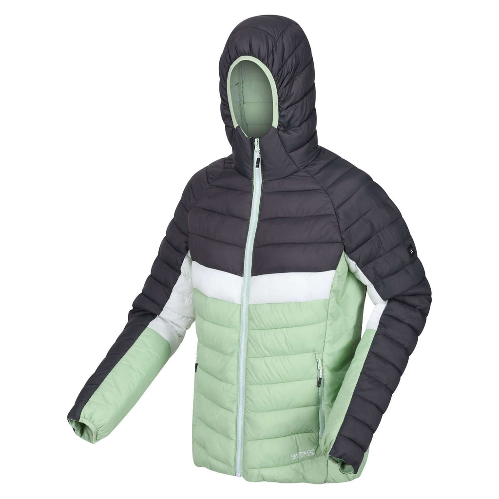 Harrock II - Damen Jacke | mit synthetischer Wattierung - Grün QuiGrn/SlGry Bild 3