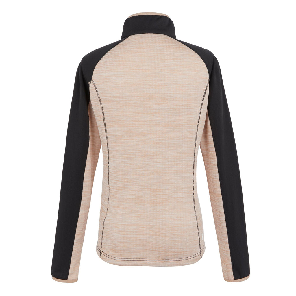 Hepley - Damen Midlayer | feuchtigkeitsabweisend - Schwarz-Beige Black/Warm Taupe Marl Bild 5