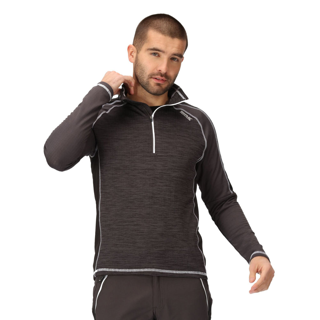 Hepley - Herren Midlayer | sehr guter Feuchtigkeitstransport - Grau Bild 1