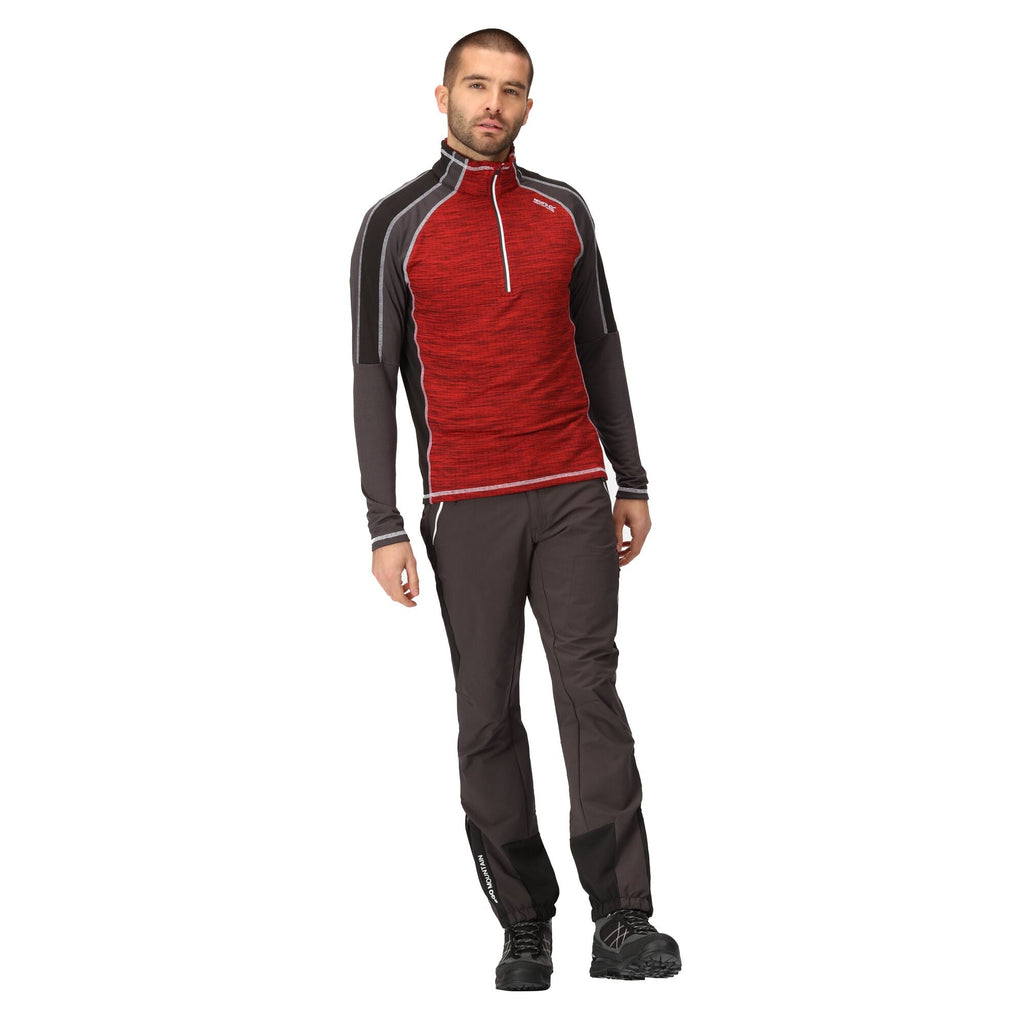 Hepley - Herren Midlayer | sehr guter Feuchtigkeitstransport - Rot Bild 2