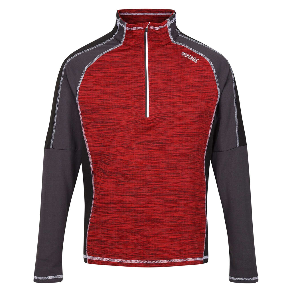 Hepley - Herren Midlayer | sehr guter Feuchtigkeitstransport - Rot DangrRed/Ash Bild 4