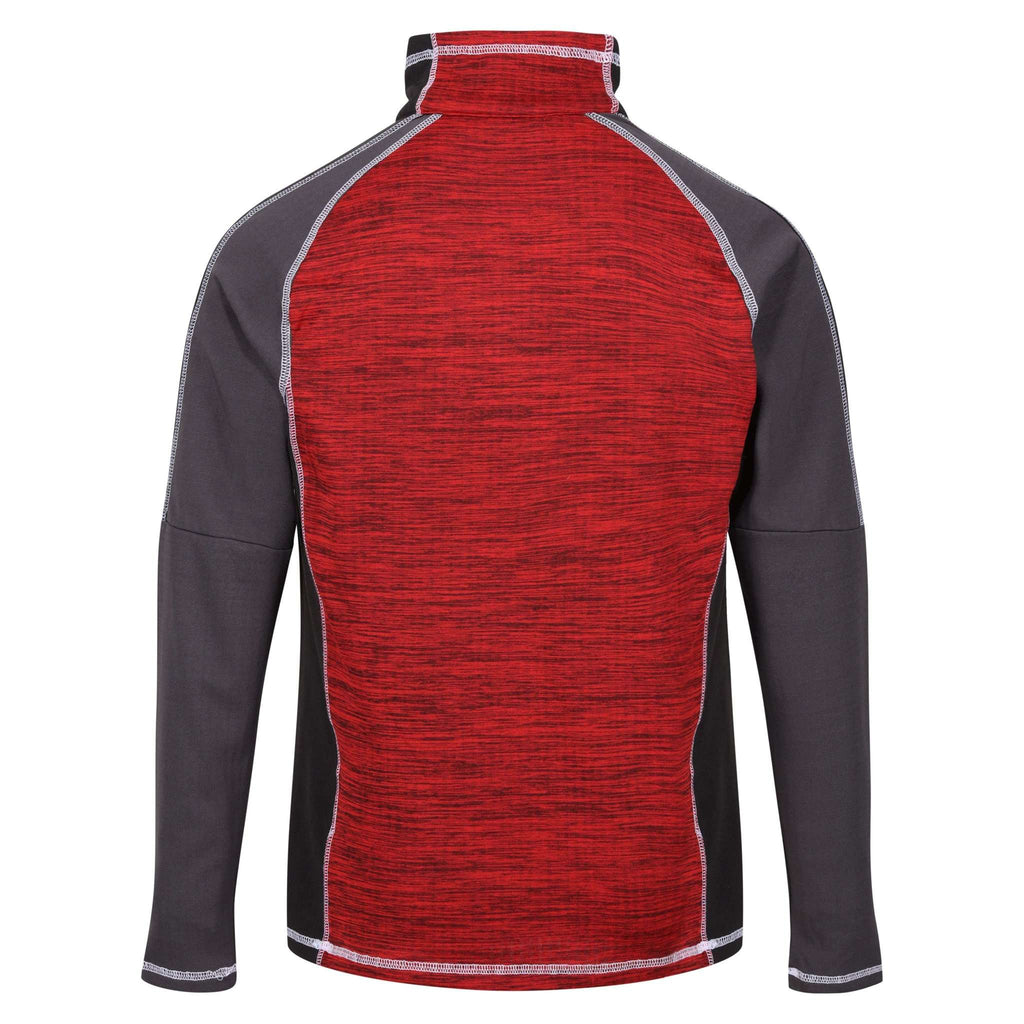 Hepley - Herren Midlayer | sehr guter Feuchtigkeitstransport - Rot DangrRed/Ash Bild 5
