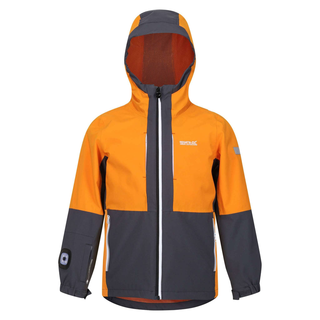 Hydrate VIII 3in1 - Kinder Jacke | mit integrierter Taschenlampe am Ärmel - Orange SlGry/OraPep Bild 3