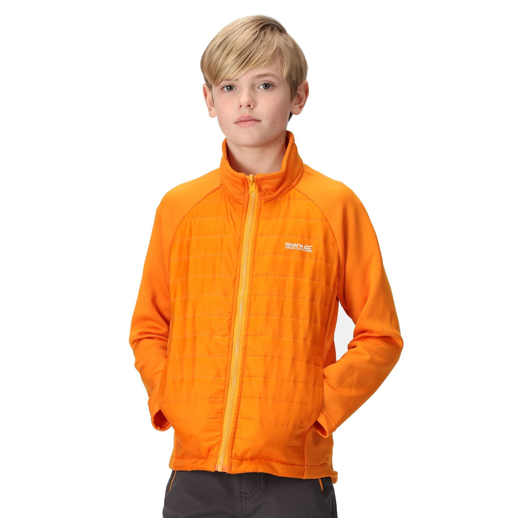 Hydrate VIII 3in1 - Kinder Jacke | mit integrierter Taschenlampe am Ärmel - Orange SlGry/OraPep Bild 6
