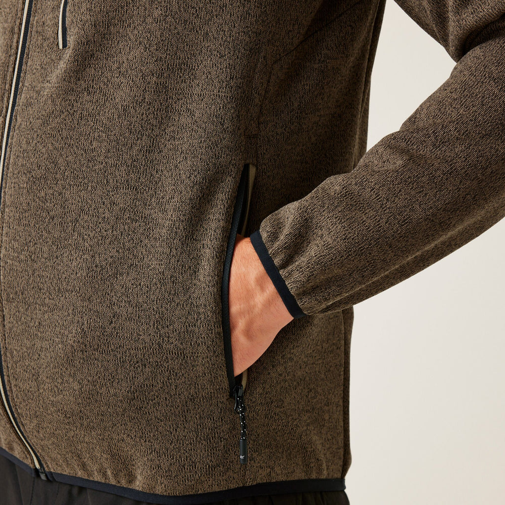 Kames - Herren Jacke | mit Strick-Effekt - Braun TreeTp(GdSd) Bild 5