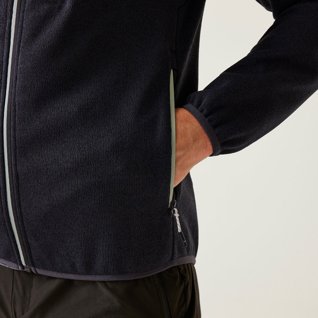 Kames - Herren Jacke | mit Strick-Effekt - Grau Ash(Glacier) Bild 5