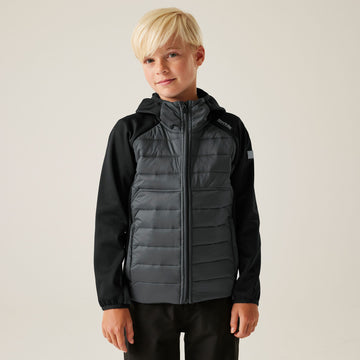 Kielder Hybrid IX - Kinder Jacke | Leichte Wattierung - Schwarz Black/Sealgr Bild 1