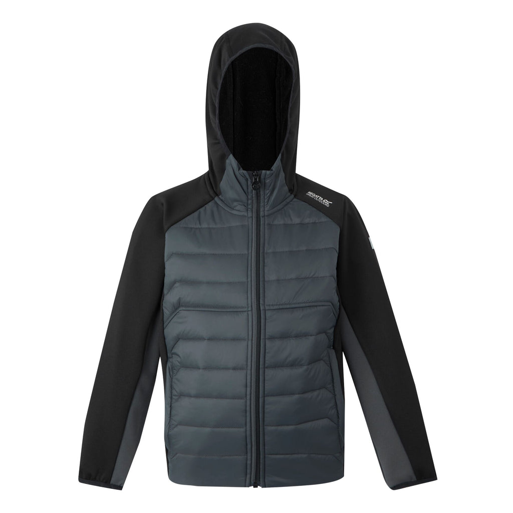 Kielder Hybrid IX - Kinder Jacke | Leichte Wattierung - Schwarz Black/Sealgr Bild 3
