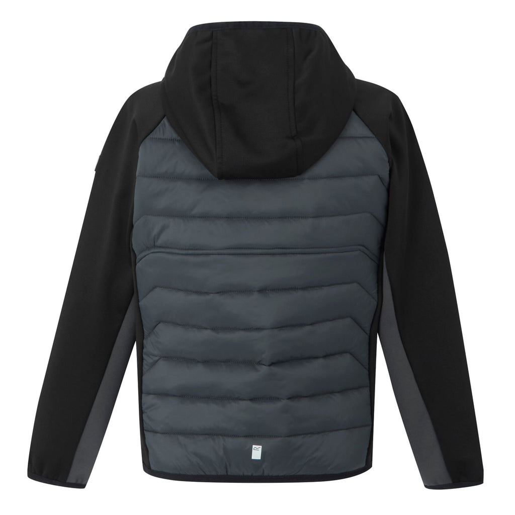 Kielder Hybrid IX - Kinder Jacke | Leichte Wattierung - Schwarz Black/Sealgr Bild 4