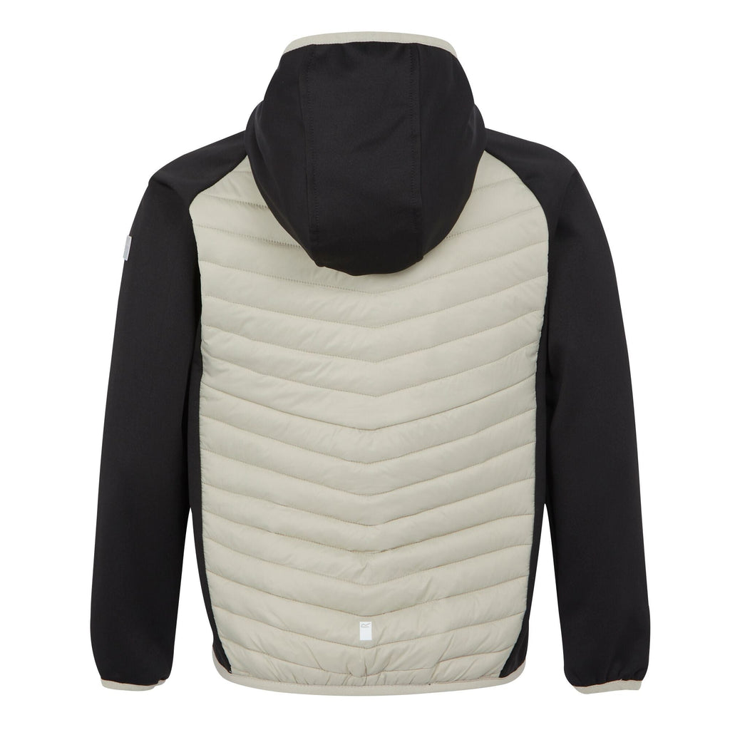 Kielder HybridVIII - Kinder Jacke | mit weicher Warmloft-Isolierung - Schwarz-Beige Black/Abbeystone Bild 5