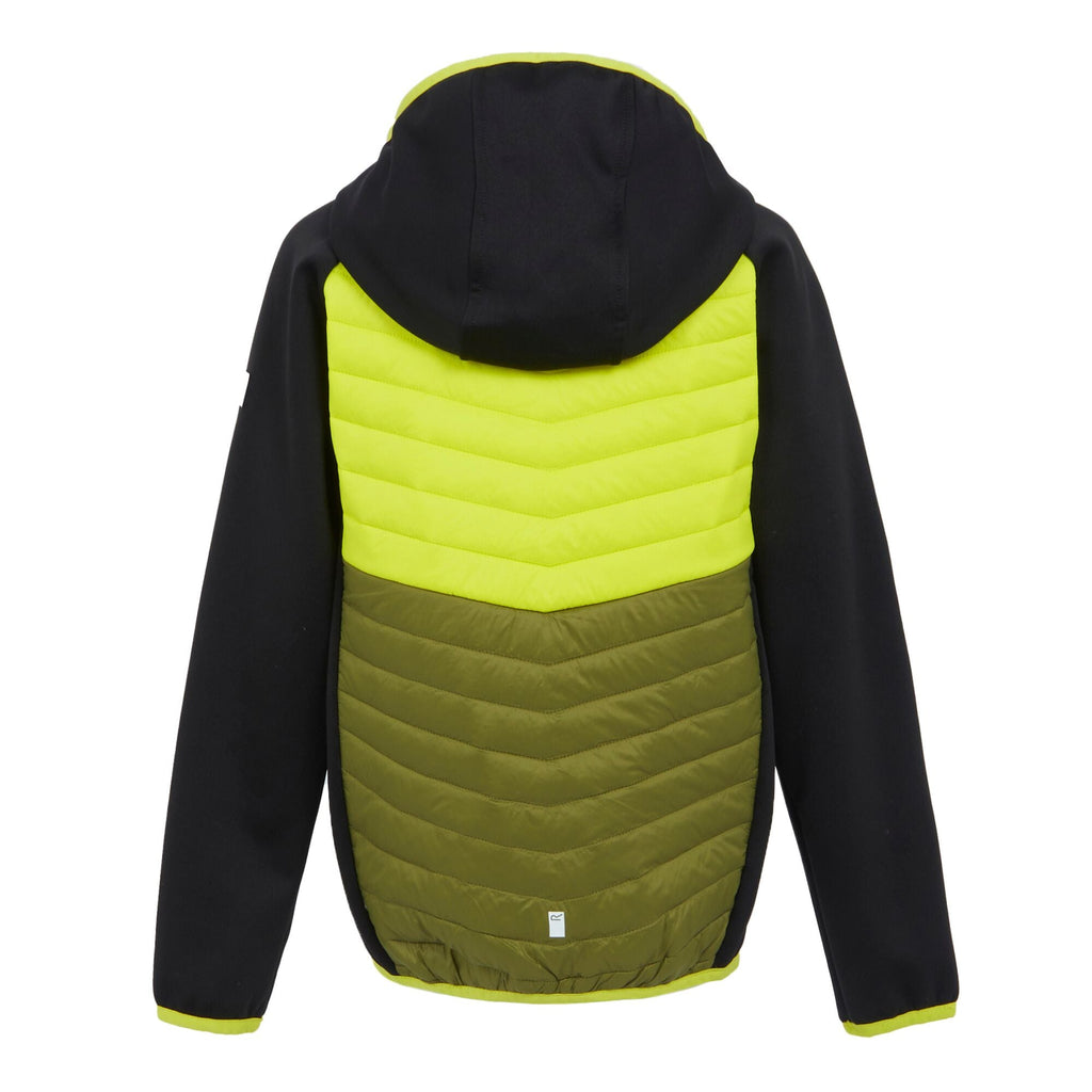 Kielder HybridVIII - Kinder Jacke | mit weicher Warmloft-Isolierung - Grün-Schwarz Black/Citron Lime Bild 6