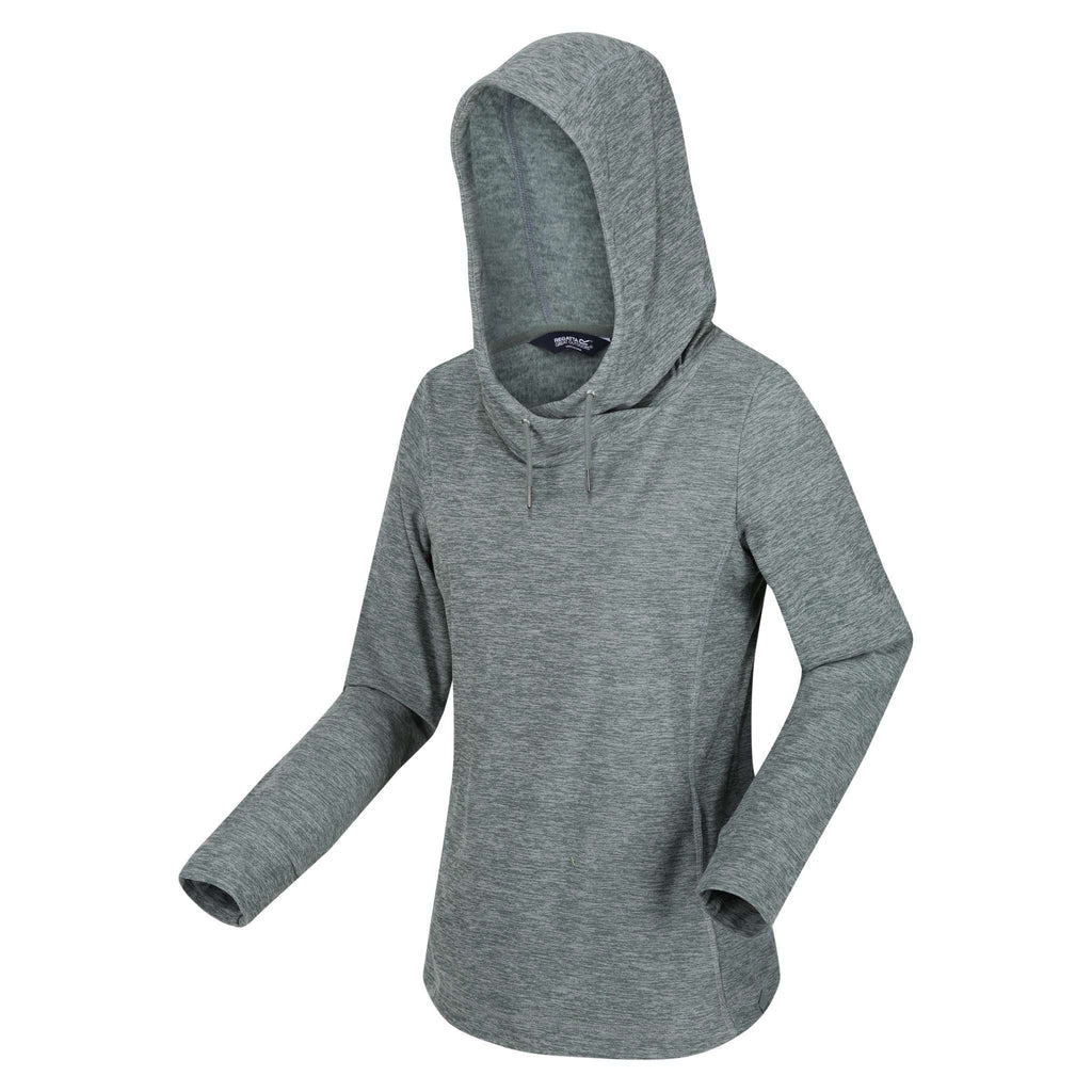 Kizmit II - Damen Hoodie | meliertes Gewebe - Grün DkFrstGrnMrl Bild 3