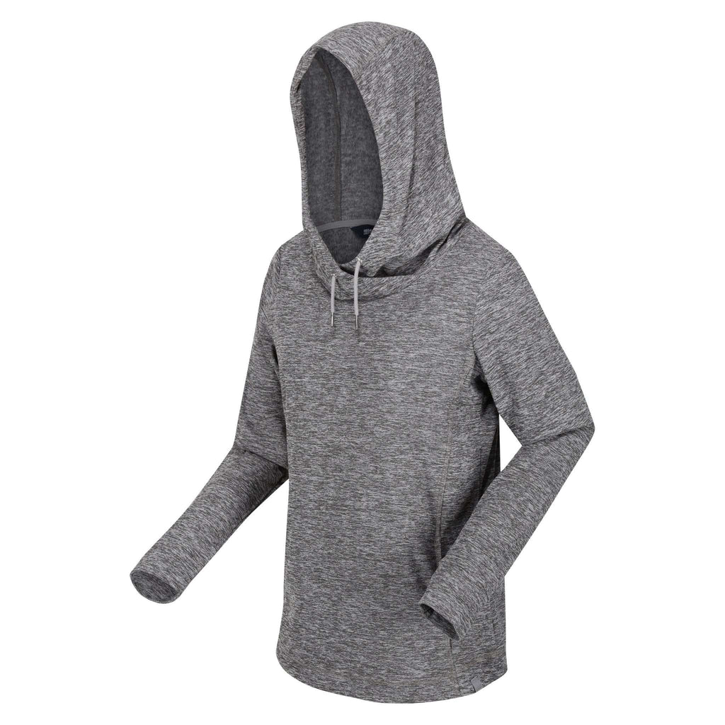 Kizmit II - Damen Hoodie | meliertes Gewebe - Grau StormGreyMrl Bild 1