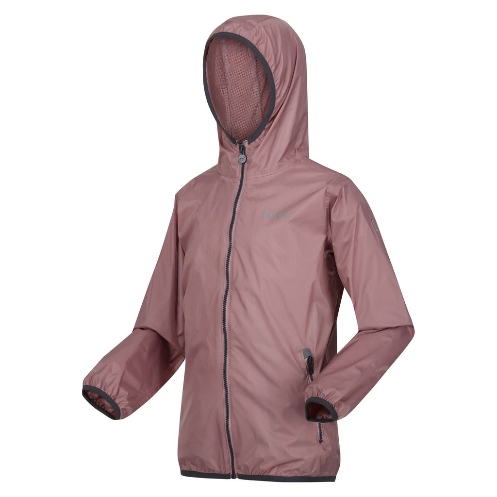 Lever II - Kinder Regenjacke | mit reflektierenden Details - Rosa Dusky Rose Bild 4