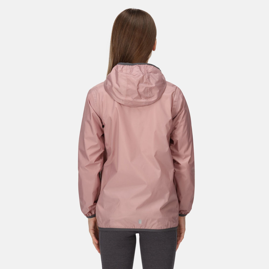 Lever II - Kinder Regenjacke | mit reflektierenden Details - Rosa Dusky Rose Bild 5
