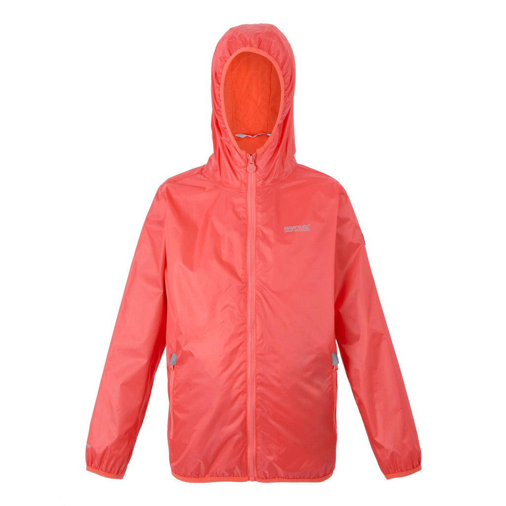 Lever II - Kinder Regenjacke | reflektierende Details - Rosa Peach Bloom Bild 3