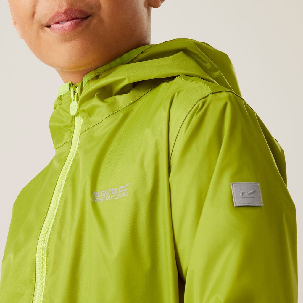 Lever II - Kinder Regenjacke | reflektierende Details - Grün GrnbGn(WdLm) Bild 5