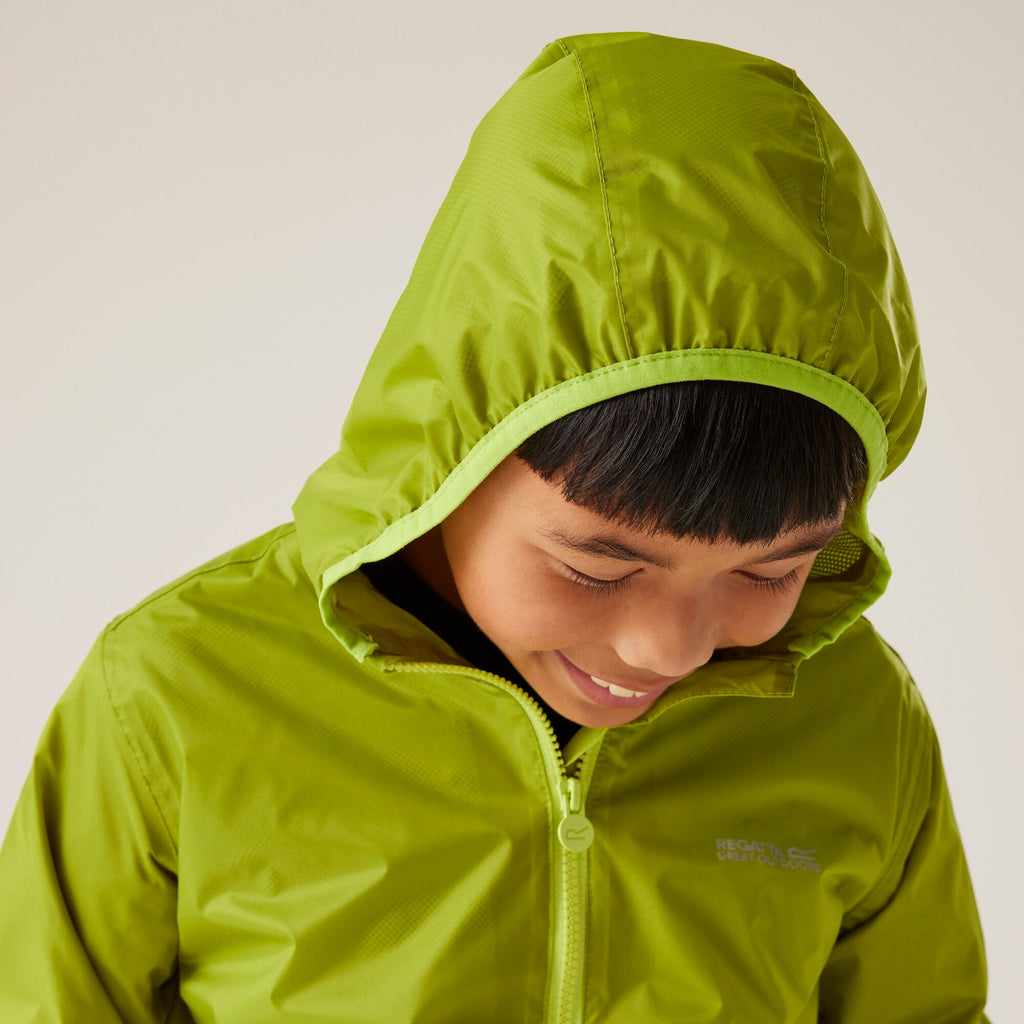 Lever II - Kinder Regenjacke | reflektierende Details - Grün GrnbGn(WdLm) Bild 6