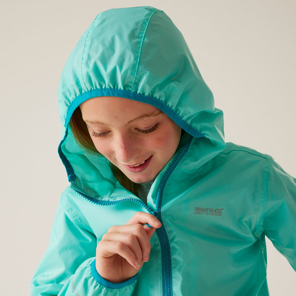 Lever II - Kinder Regenjacke | reflektierende Details - Hellblau ArBl(ExoPlu) Bild 5