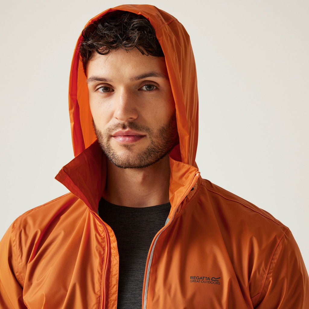 Lyle IV - Herren Regenjacke | mit verschweißten Nähten - Orange Fox Bild 3