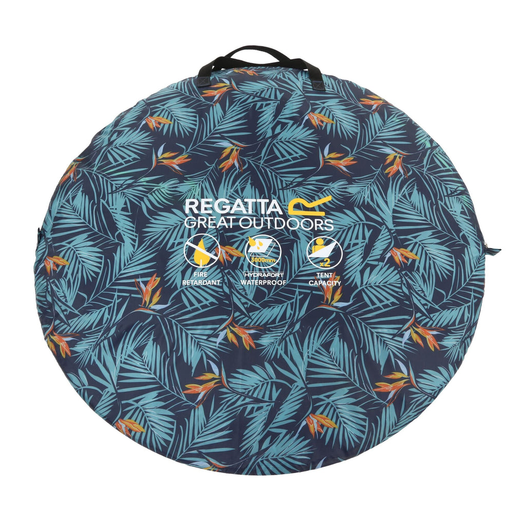 Malawi 2 - Wurfzelt | mit 3.000 mm Wassersäule - Blau-Gemustert Hawaiian Bild 4