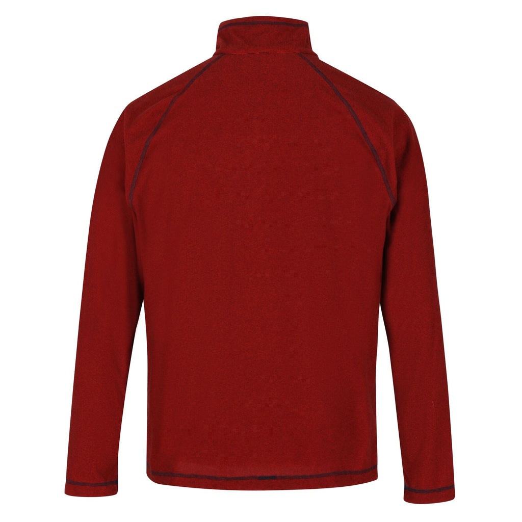 Montes - Herren Midlayer | schmal gestreifter Mikrofleece - Rot 67W Bild 4