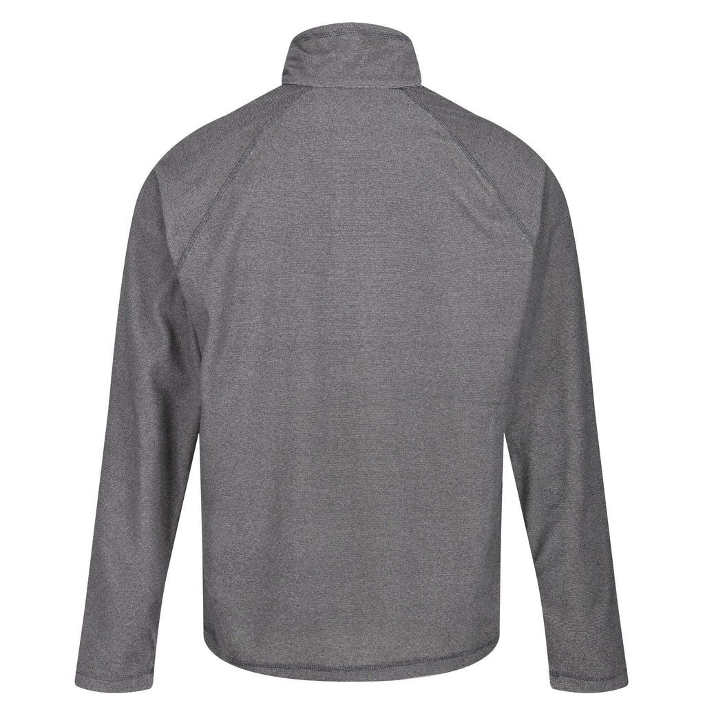 Montes - Herren Midlayer | schmal gestreifter Mikrofleece - Grau Light Steel Bild 6