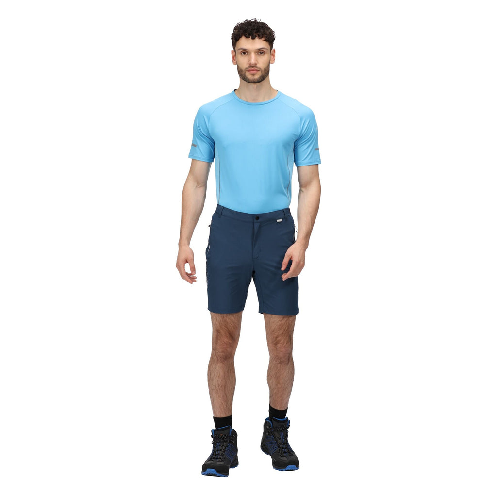 Mountain Shorts II - Herren Wander Shorts | Halbelastischer Taillenbund - Dunkelblau MoonLt Denim Bild 6