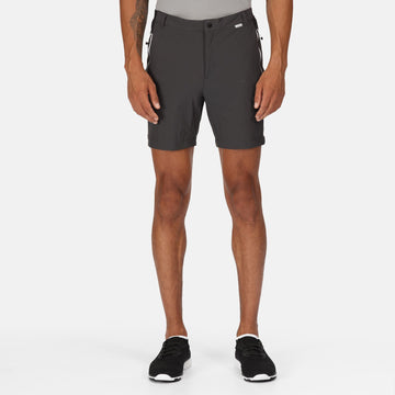 Mountain ShortsII - Herren Short | aus dehnbarem Stretch-Gewebe - Grau Ash/Black Bild 1