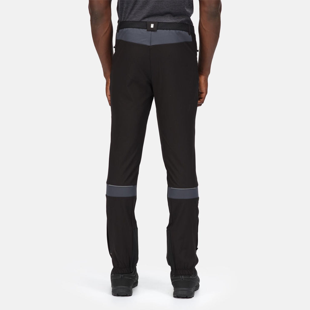 Mountain Trs III - Herren Wanderhose | Dehnbar, regenresistent und bequem - Schwarz Blk/IndiaGry Bild 2