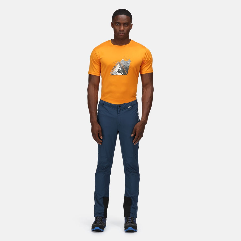 Mountain Trs III - Herren Wanderhose | Dehnbar, regenresistent und bequem - Blau MoonLt Denim Bild 1
