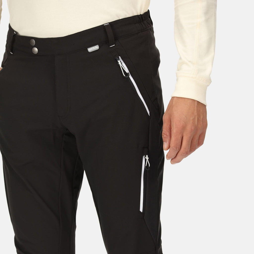 Mountain Wntr Trs - Herren Wanderhose - reguläre Beinlänge | dauerhaft wasserabweisend - Schwarz 826 black/black Bild 4