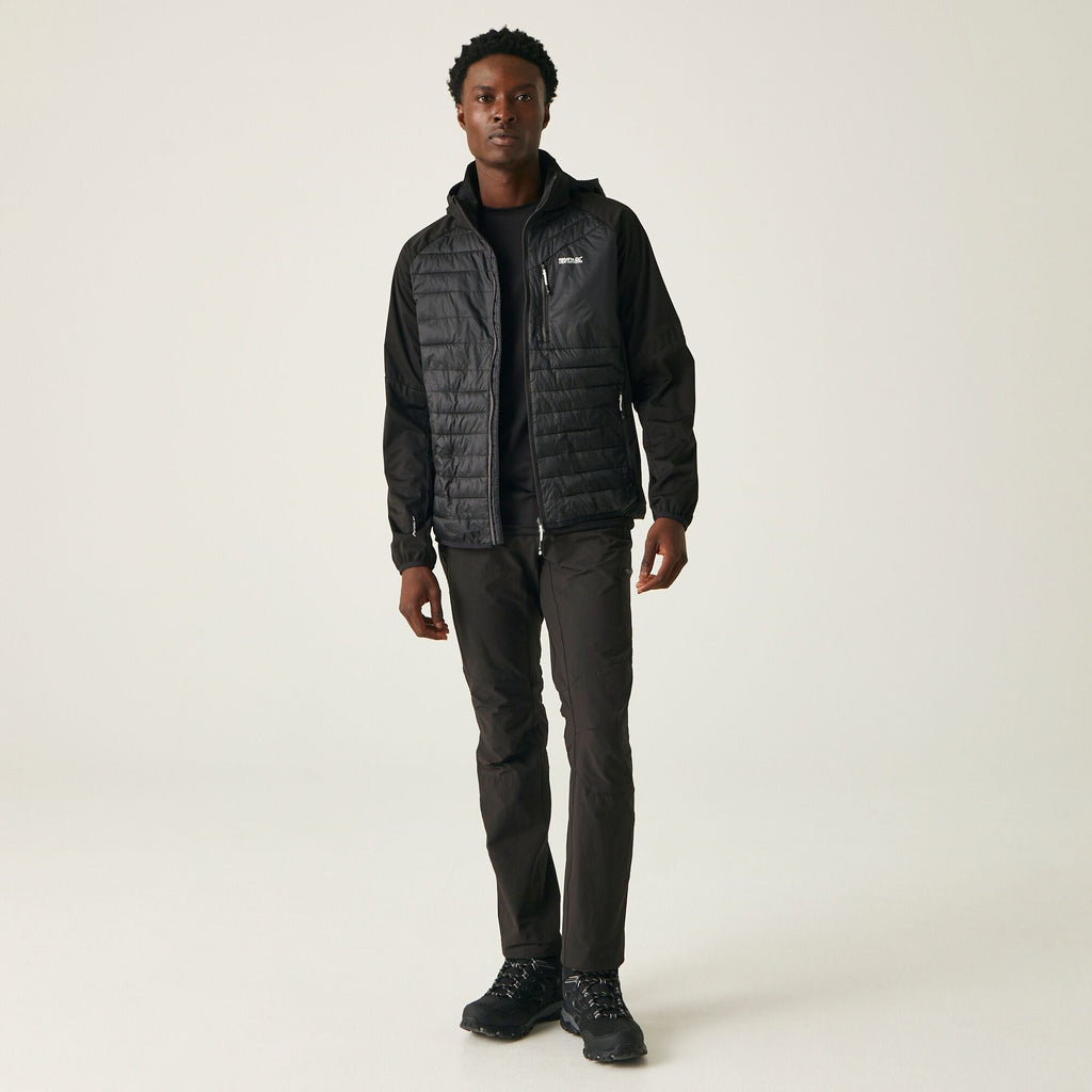 Pro Hybrid - Herren Hybridjacke | leichte Wattierung - Schwarz Black Bild 3