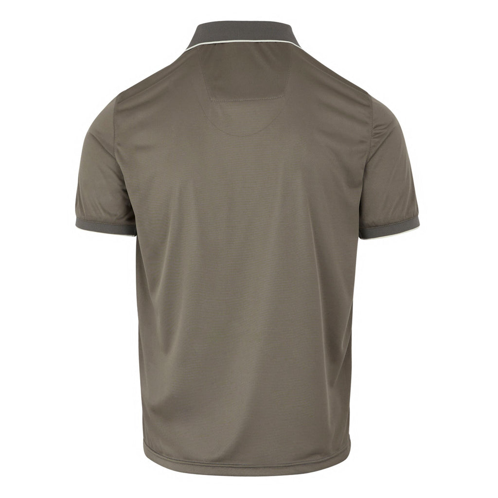 Remex II - Herren Poloshirt | aus meliertem Jersey Gewebe - Braun TreetopSolid Bild 4