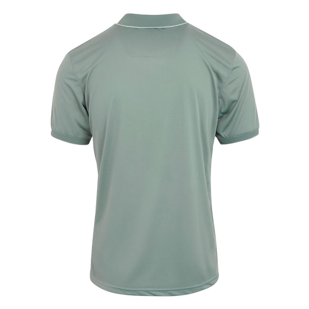 Remex II - Herren Poloshirt | aus meliertem Jersey Gewebe - Grün GlacierSolid Bild 4