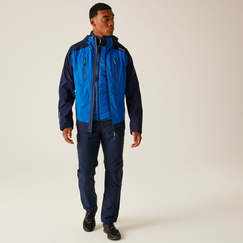 Sacramento X - Herren 3-in-1 Jacke | mit Hybrid Innenjacke und reflektierenden Details - Blau-Schwarz Olympian Blue/Navy Bild 1