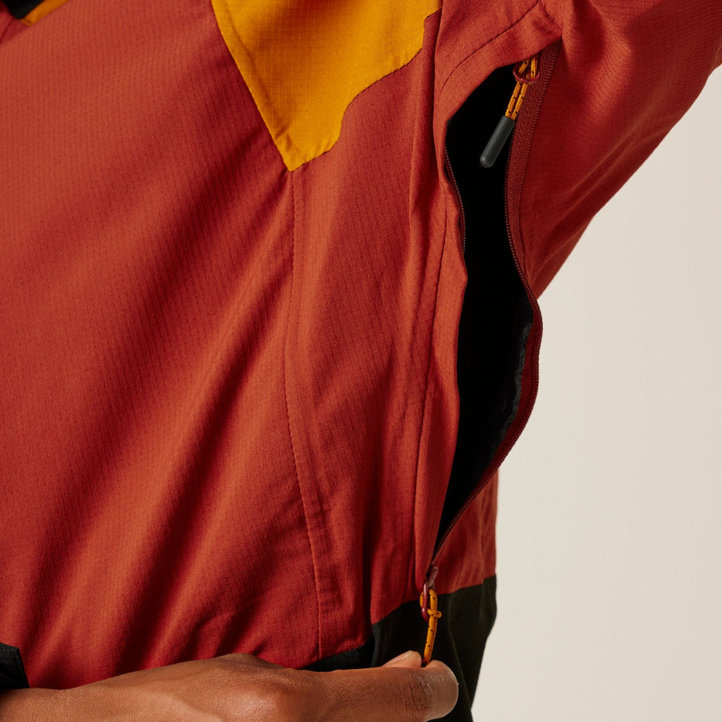 Sacramento X - Herren 3-in-1 Jacke | mit Hybrid Innenjacke und reflektierenden Details - Rot-Schwarz Red Ochre/Black Bild 13