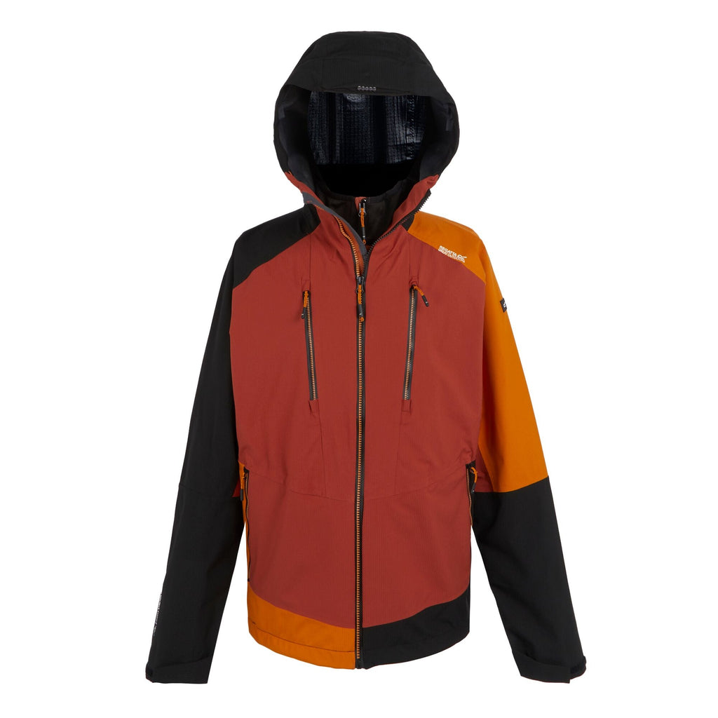Sacramento X - Herren 3-in-1 Jacke | mit Hybrid Innenjacke und reflektierenden Details - Rot-Schwarz Red Ochre/Black Bild 2