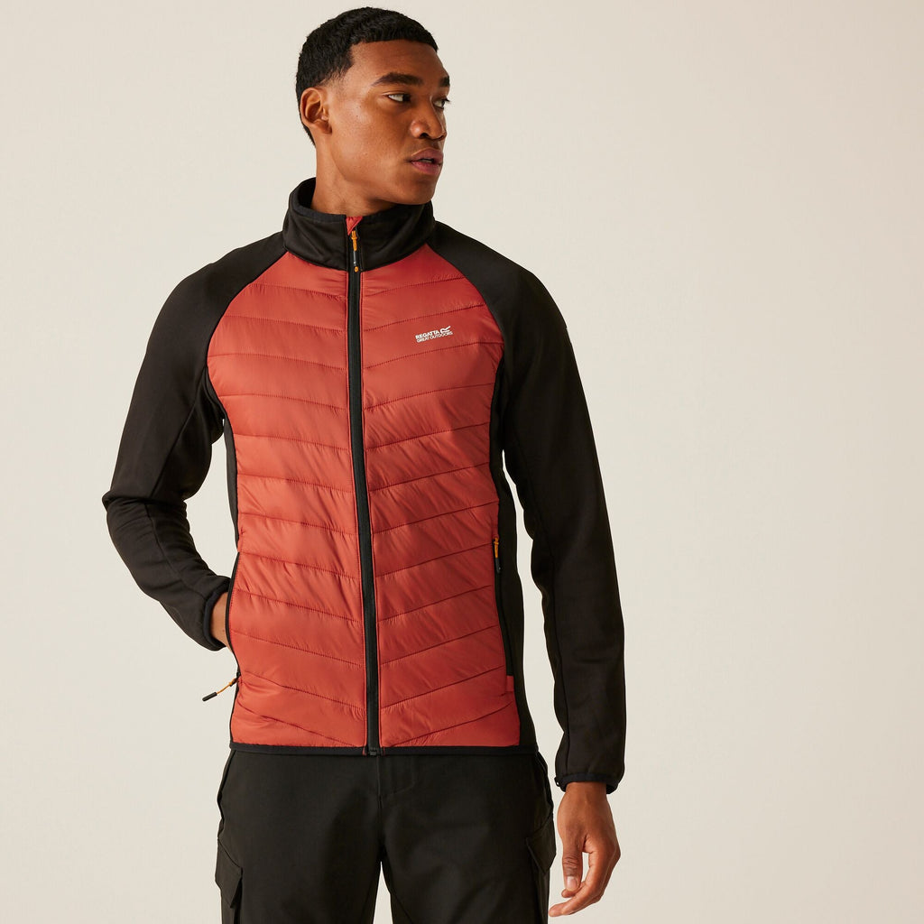 Sacramento X - Herren 3-in-1 Jacke | mit Hybrid Innenjacke und reflektierenden Details - Rot-Schwarz Red Ochre/Black Bild 8