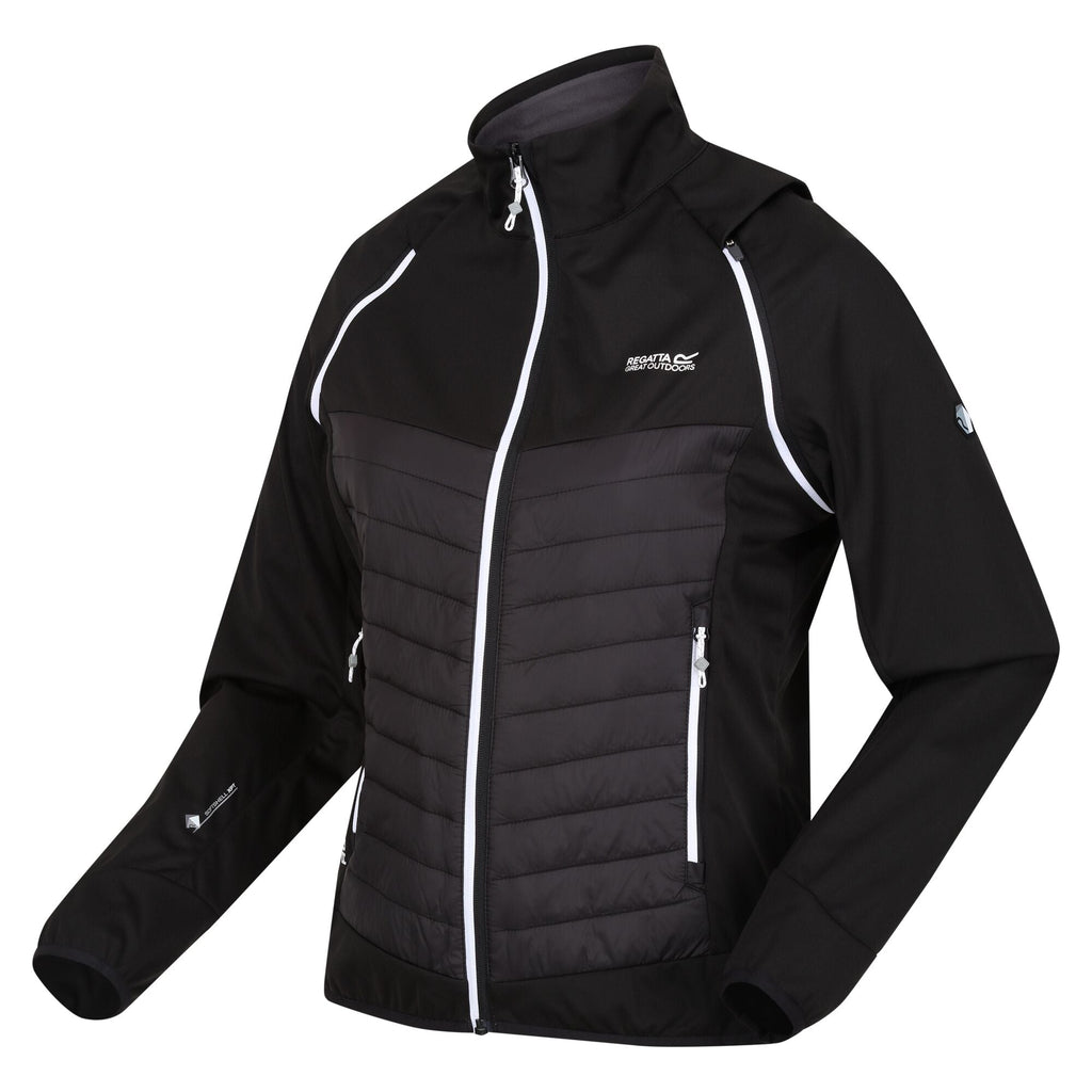 Steren Hybrid - Damen Jacke | mit abnehmbaren Raglanärmel - Schwarz Black Bild 4