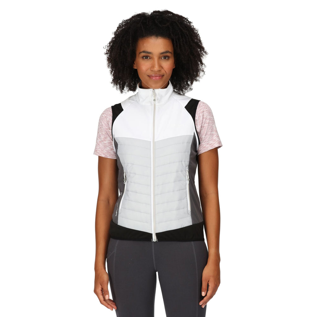 Steren Hybrid - Damen Jacke | mit abnehmbaren Raglanärmel - Weiß White/Cybrsp Bild 5