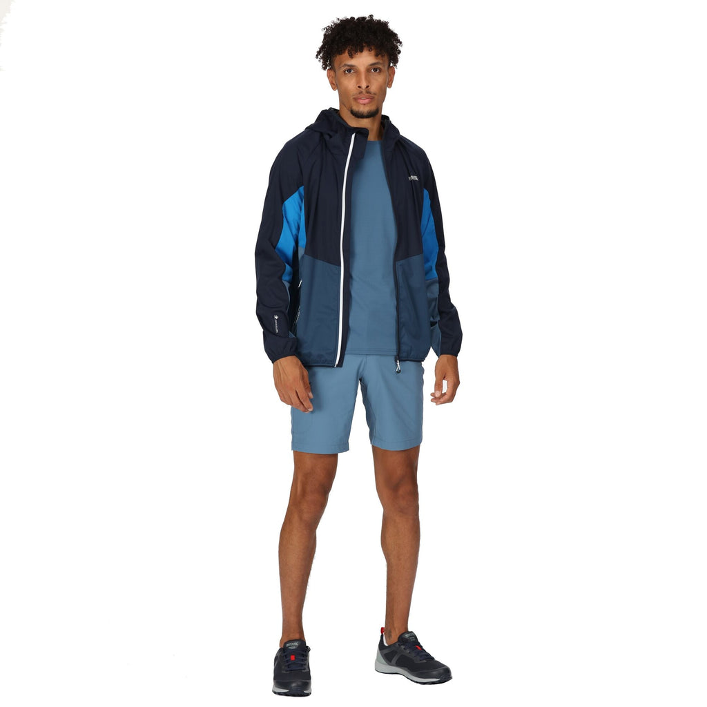 Tarvos VI - Herren Regenjacke | dauerhaft wasserabweisend - Blau Navy/IndgBlu Bild 4