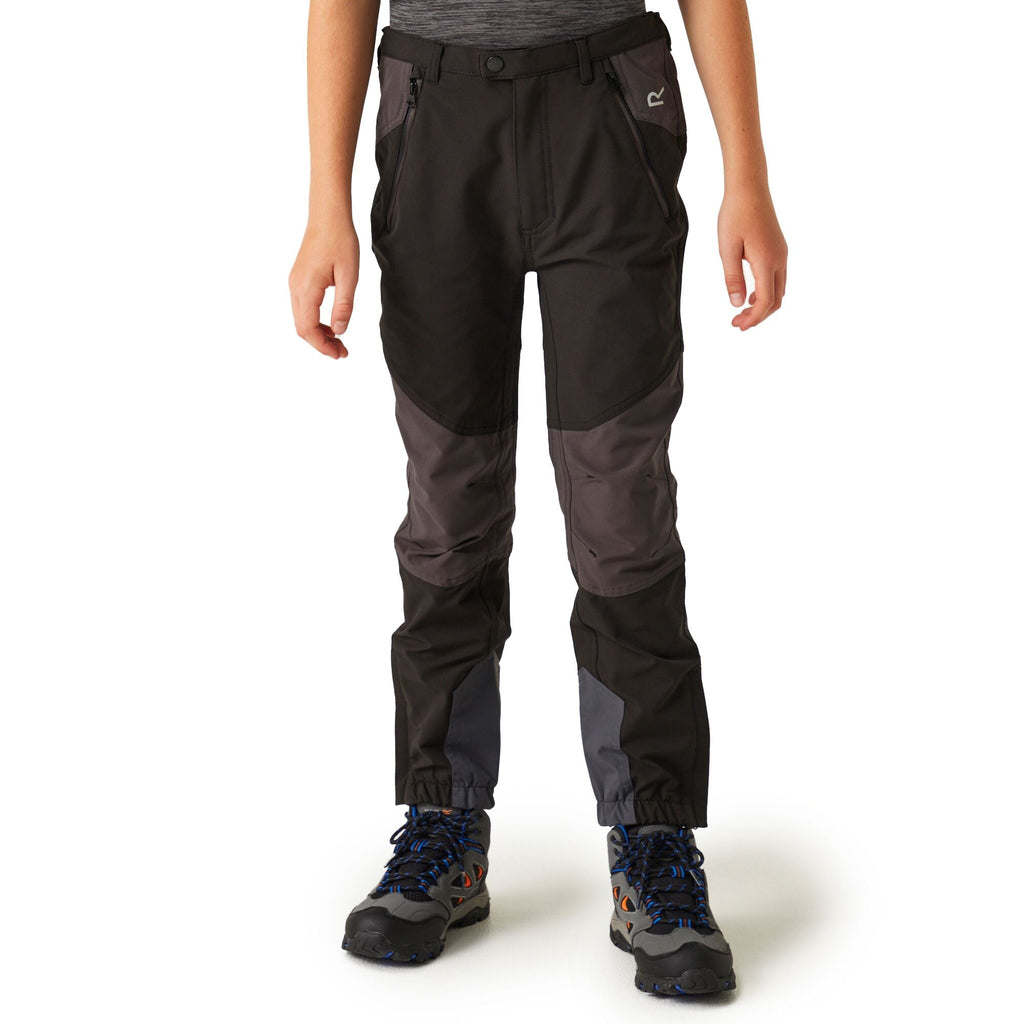 Tech Mountain Trs - Kinder Wanderhose | Reißverschlussöffnung am Knöchel - Schwarz 82g black/ash Bild 1